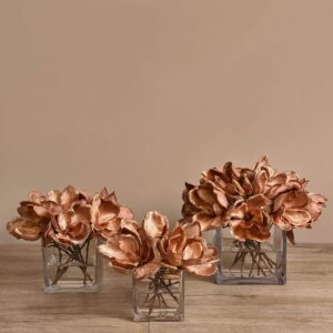 ماغنوليا مخملية في إناء زجاجي