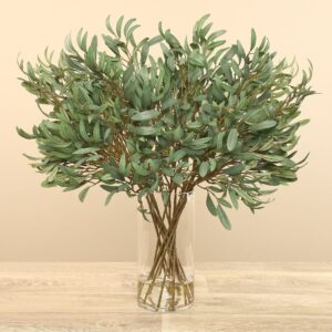 تنسيق أغصان الأوكالبتوس في مزهرية زجاجية