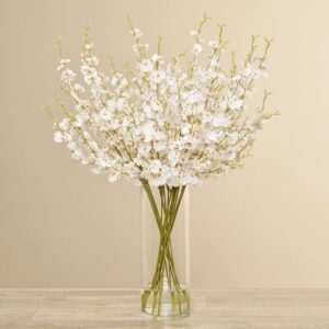 باقة أوركيد راقص في مزهرية زجاجية