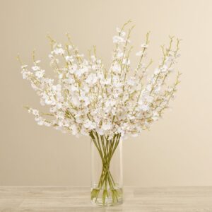 باقة أوركيد راقص في مزهرية زجاجية