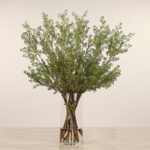 باقة سيدوم في مزهرية زجاجية