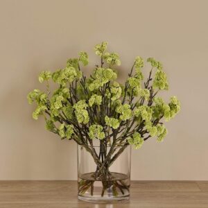 أغصان سدم في مزهرية زجاجية