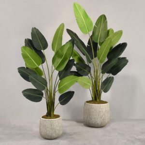 شجرة اصطناعية عصفور الجنة مع أصيص