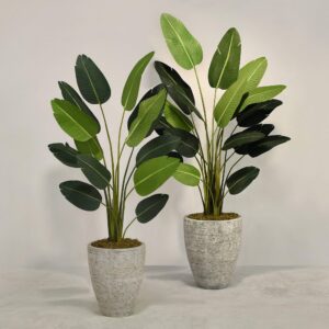 شجرة عصفور الجنة الاصطناعية مع أصيص