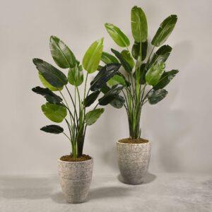 شجرة طائر الجنة صناعية مع أصيص