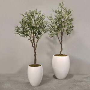 شجرة زيتون مصطنعة مع أصيص