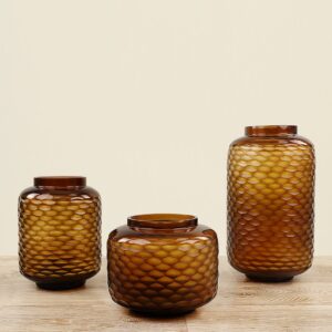 إناء زهور زجاجي