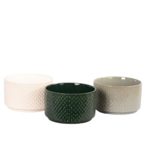 مزهرية سيراميك دائرية