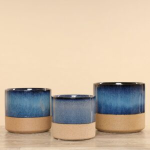 مزهرية دائرية من السيراميك