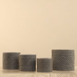 مزهرية دائرية من السيراميك