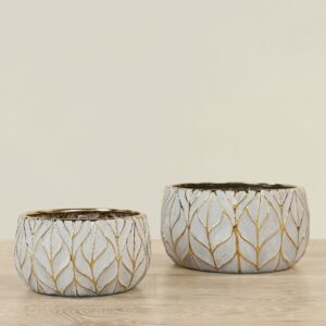 وعاء سيراميكي دائري