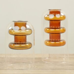 إناء زجاجي للزهور