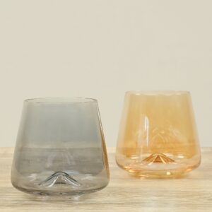 مزهرية زجاجية شفافة