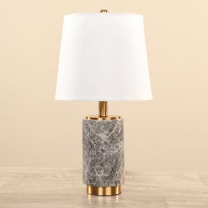 مصباح طاولة بقاعدة رخامية