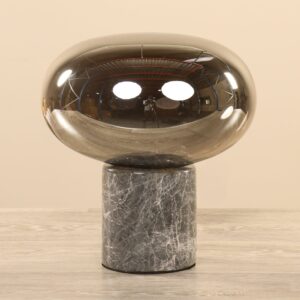 مصباح طاولة بقاعدة رخامية