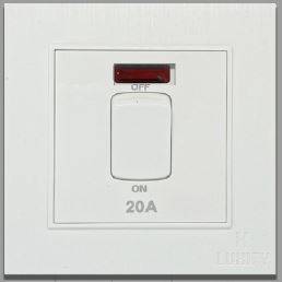 مفتاح سخان لوكسيفاي باللون الأبيض