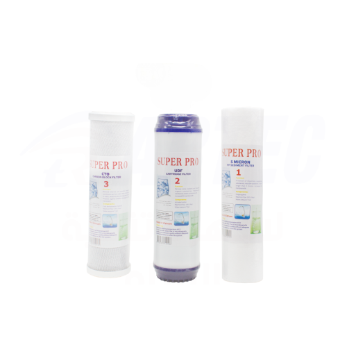 طقم فلاتر بديلة ثلاثية المراحل لأجهزة تحلية المياه المنزلية