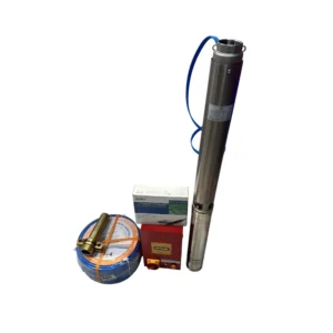 مضخة غاطسة لآبار عميقة — فولاذ مقاوم للصدأ — طقم متكامل