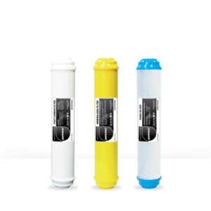 طقم فلترات بيورينا ثلاثي المراحل (كربون نهائي — معادن — نانو سيلفر)