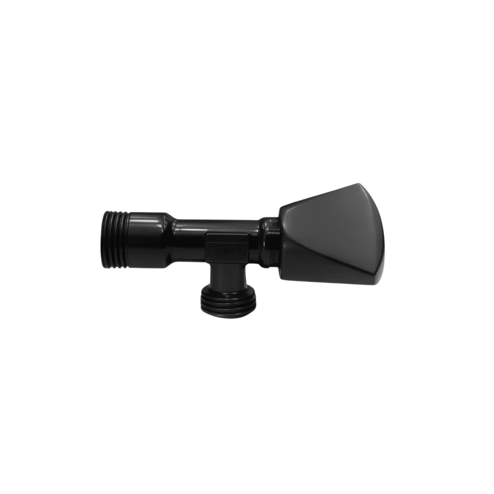 صمام زاوية هانزا سمارت أسود مطفي — محبس مياه بتصميم عصري وتحكم دقيق