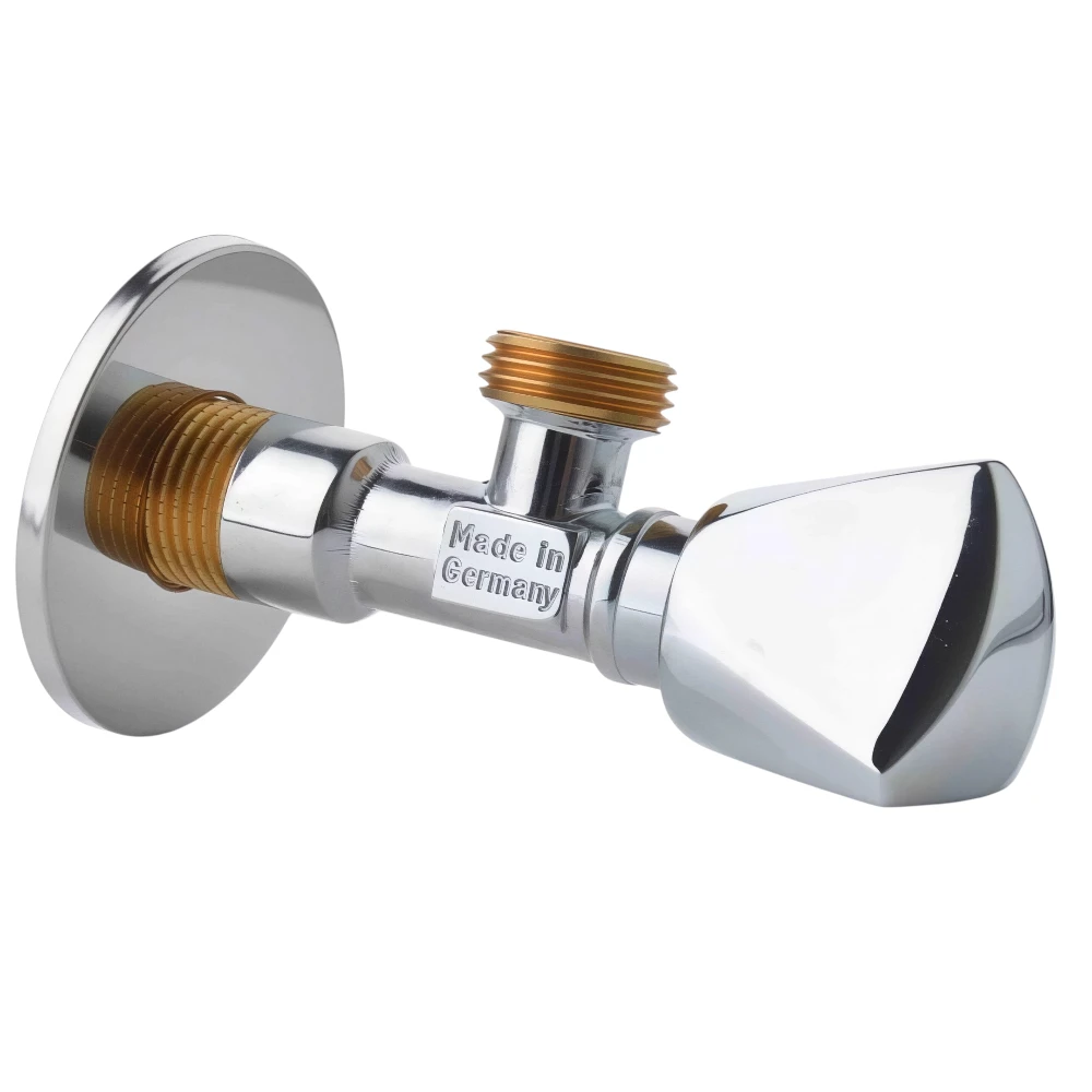 محبس زاوية هانزا سمارت بتشطيب كروم ألماني — جودة عالية ومتانة طويلة