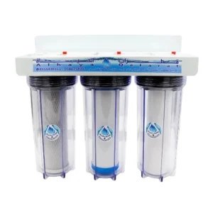 فلتر مياه ثلاثي المراحل — تنقية أساسية لمياه شرب نظيفة للمنازل والمكاتب