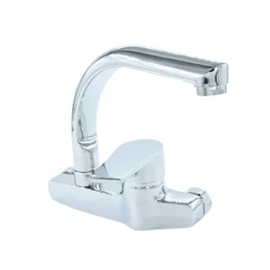 خلاط دش جداري براتو ذراع واحد من النحاس المطلي بالكروم