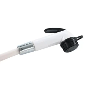 مسدس شطاف يدوي بايونير بتصميم متين من البلاستيك، أبيض وأسود