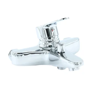 خلاط حوض الاستحمام ستيفانو بمقبض واحد وطلاء كرومي بتصميم إيطالي