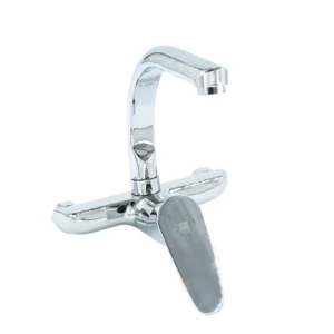 صنبور مطبخ جداري بمقبض واحد من سيلفر ديزاين بتشطيب كروم