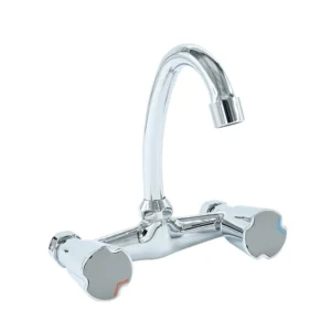 خلاط حائط للمطبخ سانتك كوستا — بمقابض مزدوجة وتشطيب كروم