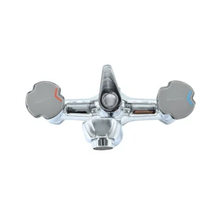 خلاط بانيو ودش "كوستا" بمقابض مزدوجة من سانتك — تشطيب كروم