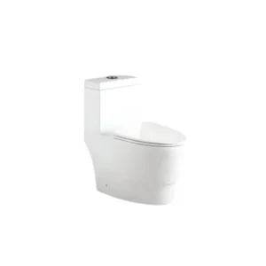 كرسي حمام أفرنجي قطعة واحدة — ستامينا — أبيض