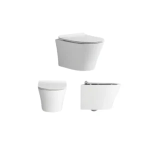 مقعد حمام سيراميكي معلق — فيتا، أبيض