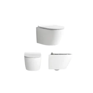 كرسي حائط للحمام من الخزف — فيتا، أبيض