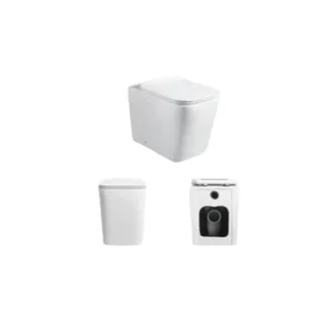 كرسي حمام معلق بتصميم مربع من فيتا — أبيض