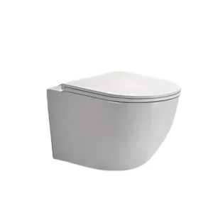 كرسي حمام معلق من ستامينا — تصميم عصري، أبيض