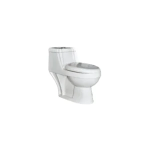 كرسي حمام أرضي على الطراز الأفرنجي - أبيض