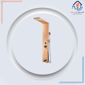 لوحة دش جدارية مربعة بتصميم إيطالي — أسود وذهب وردي