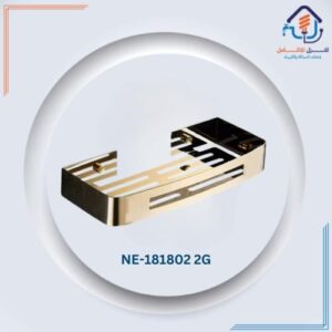 حامل حمّام مربع مفرد شبكي لتنظيم الشامبو — ذهبي