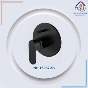 رأس دش دائري مخفي بخطين - أسود مطفي