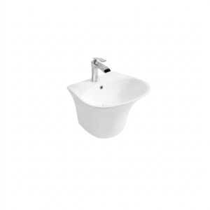 مغسلة حائطية معلقة بطراز عصري — أبيض