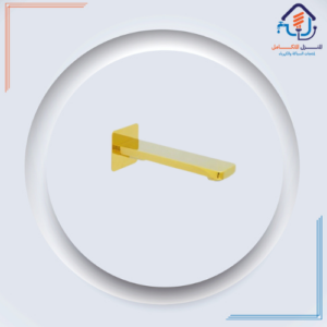 مخرج/مصب دش مخفي بتصميم مربع للتثبيت على الحائط - ذهبي