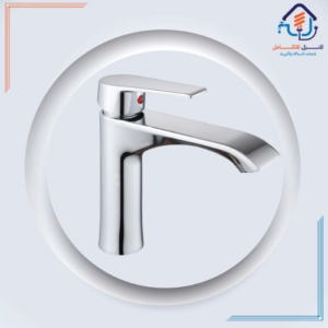 خلاط مغسلة قصير بلون كروم لامع — مقاوم للصدأ وتصميم فاخر