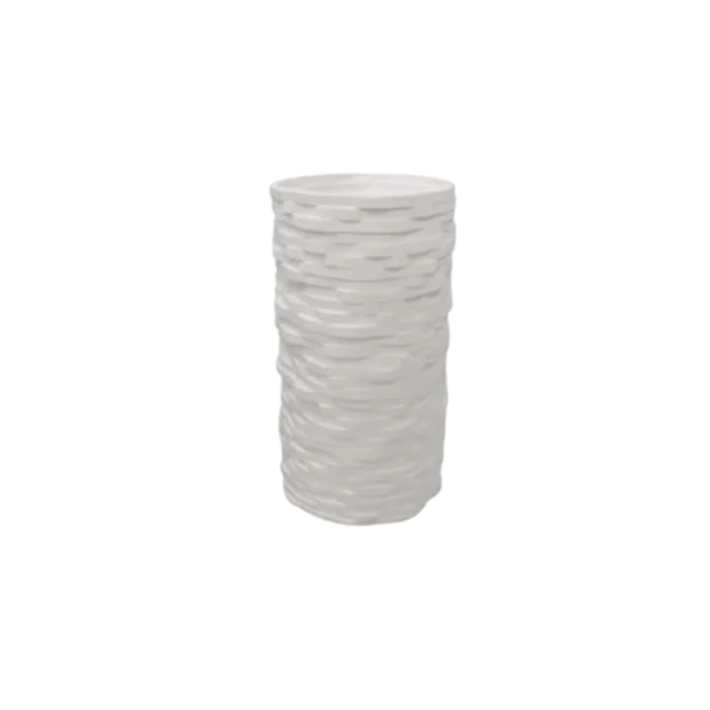 مغسلة حمام مودرن بشكل برميل — أبيض