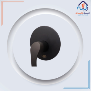 لوحة وجه خلاط شطاف مخفي دائرية - أسود مطفي