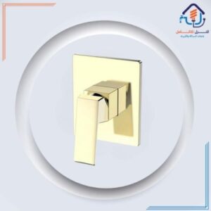 وجه خلاط شطاف مخفي مربع «أوريسا» بتصميم جروهي — ذهبي