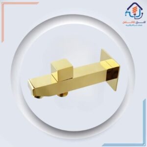 صمام دش مخفي مربع بتصميم مودرن — ذهبي