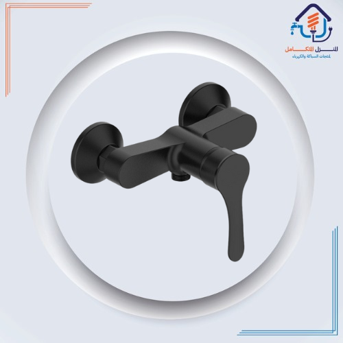 صنبور شطاف جداري بتصميم عصري - أسود مطفي