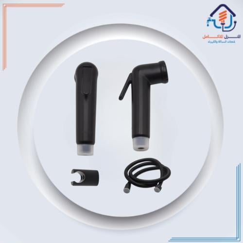 شطاف حمام بتصميم إيطالي أنيق — أسود مطفي